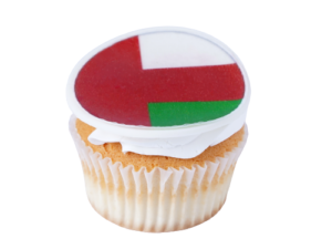 Flag cup cake