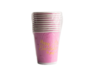 Party Theme Cups Pink